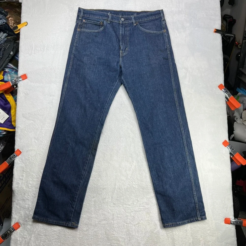 Levi's Western Fit Jeans‎ Men's Blue Denim Straight Leg Classic Zip Fly - 36X33